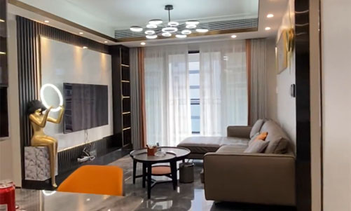 130㎡現(xiàn)代風(fēng)三室兩廳實(shí)拍，精裝房全部拆掉重裝