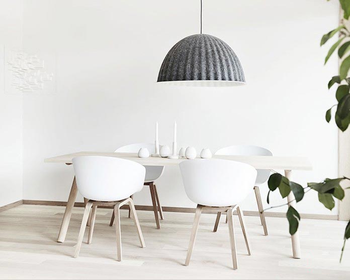 極簡(jiǎn)風(fēng)餐廳餐桌設(shè)計(jì)，簡(jiǎn)約到極致也是一種美