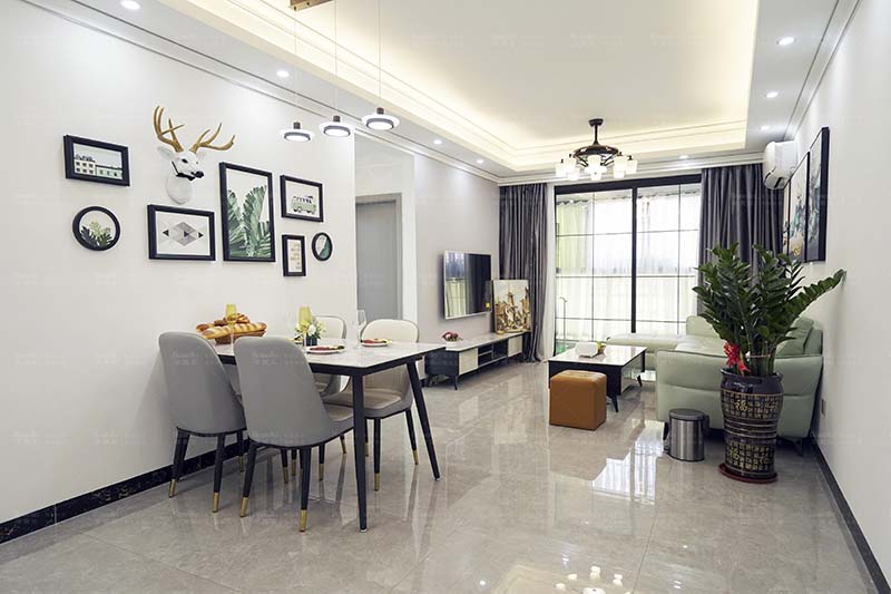 106平現(xiàn)代簡約風實拍圖，構(gòu)建清新宜居小窩